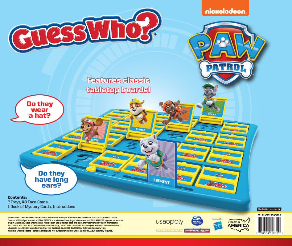 GUESS WHO?: PAW Patrol