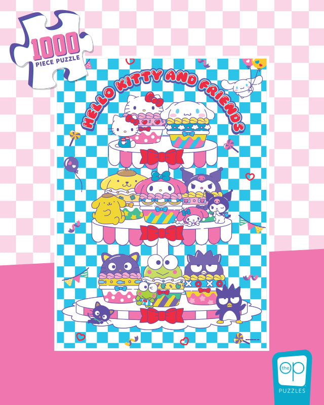 Hello Kitty and Friends "Sweet Cupcakes" 1,000 Piece Puzzle
