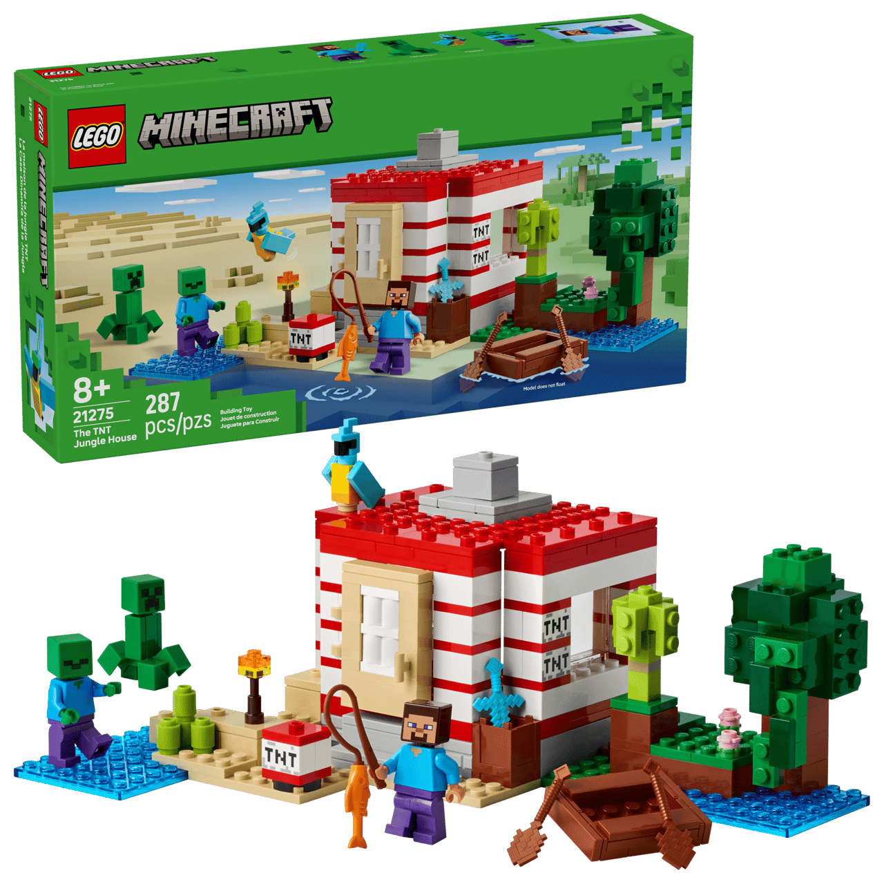 LEGO® Minecraft® The TNT Jungle House 21275