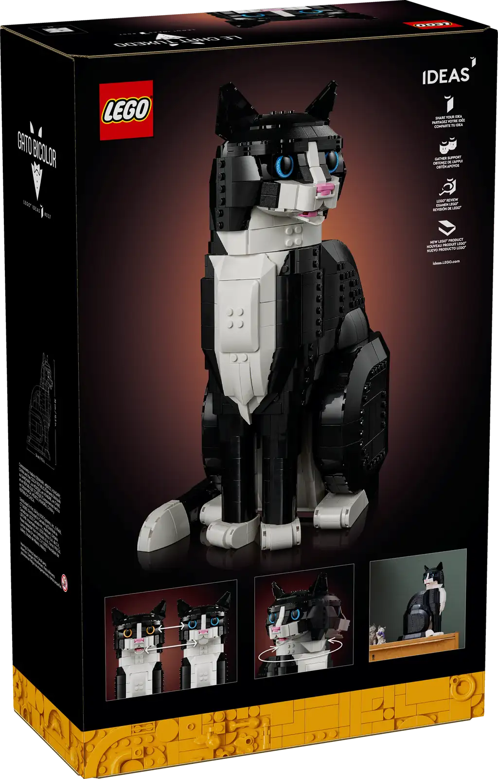 LEGO® Ideas Tuxedo Cat 21349