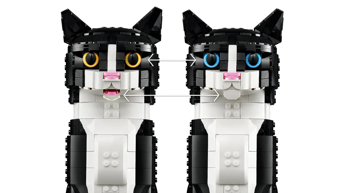 LEGO® Ideas Tuxedo Cat 21349