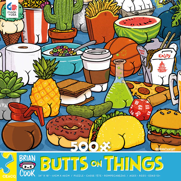 Butts on Things - 500 Piece Puzzle