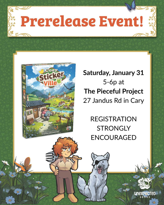 Cozy Stickerville Demo at The Pieceful Project - Cary - Jan 31 2026 @ 5p