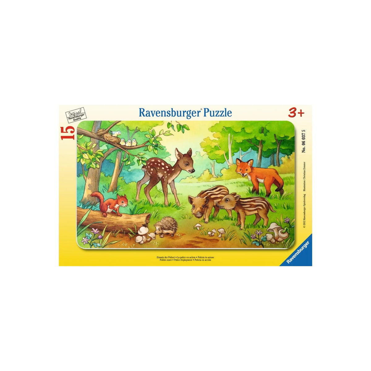 Animal Babies of the Forest 15 Piece Puzzle