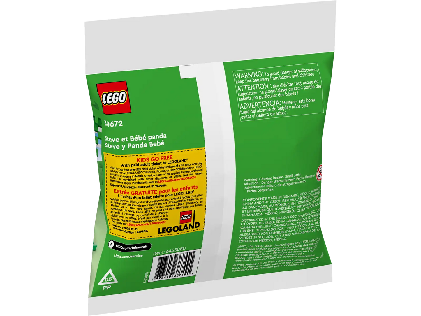 LEGO® Minecraft® 30672 Steve and Baby Panda