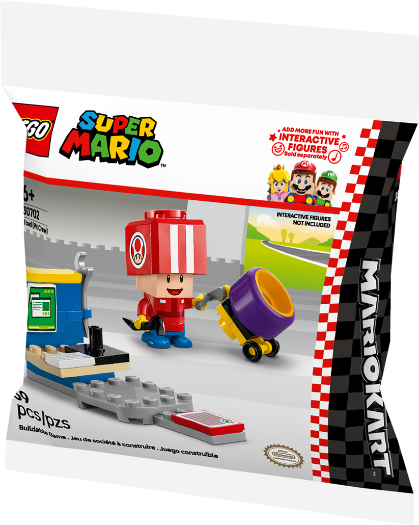 LEGO® Super Mario™ Mario Kart - Toad (Pit Crew) 30702 – The Pieceful ...