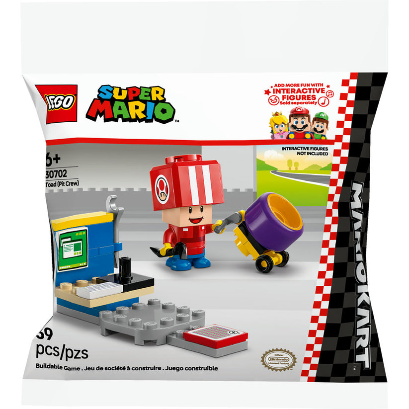 LEGO® Super Mario™ Mario Kart - Toad (Pit Crew) 30702 – The Pieceful ...