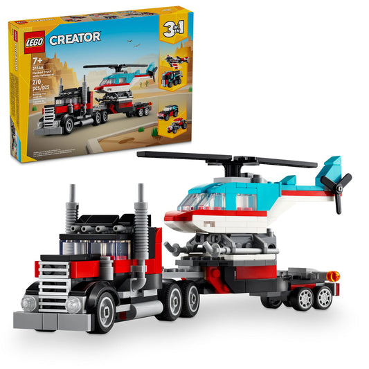 LEGO® Creator Flatbed Truck with Helicopter 31146