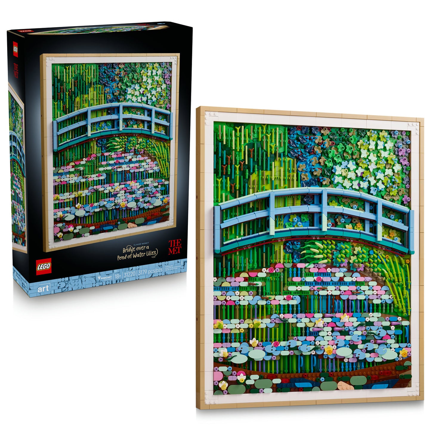 LEGO® ART Claude Monet - Bridge over a Pond of Water Lilies 31220