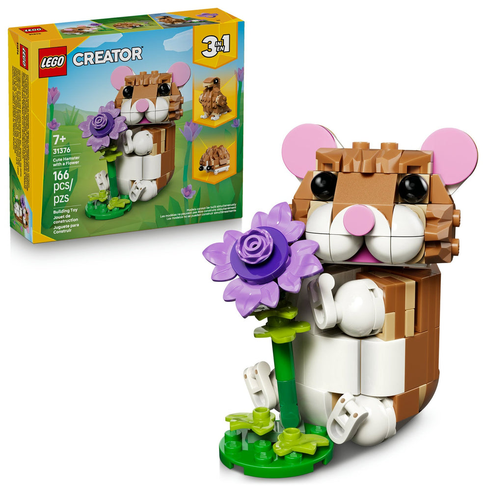 LEGO® Creator Cute Hamster with a Flower 31376