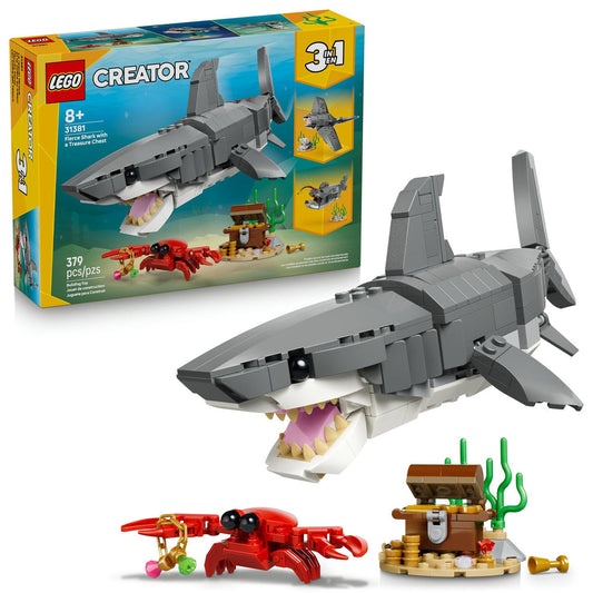 LEGO® Creator Fierce Shark with a Treasure Chest 31381