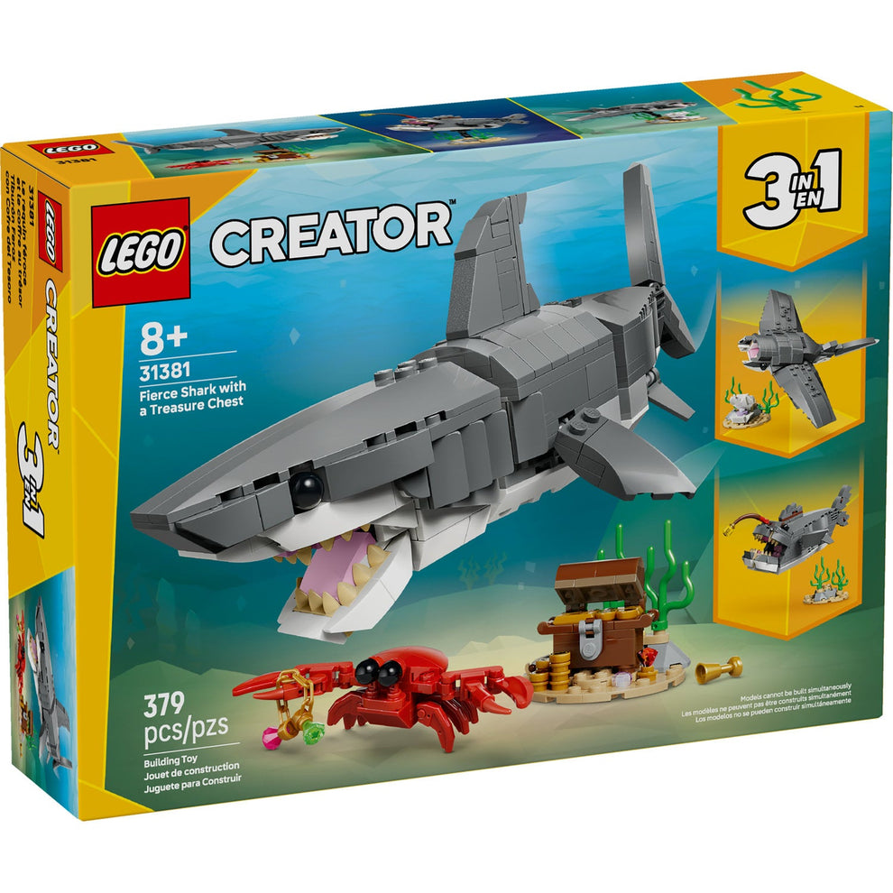 LEGO® Creator Fierce Shark with a Treasure Chest 31381