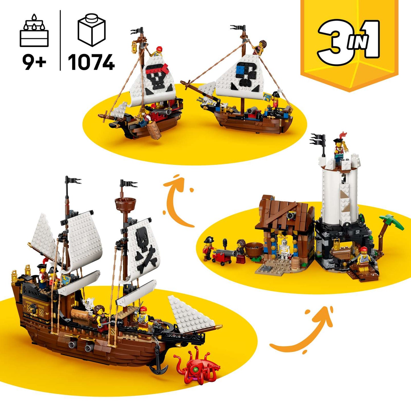 LEGO® Creator Iconic Pirate Ship 31387