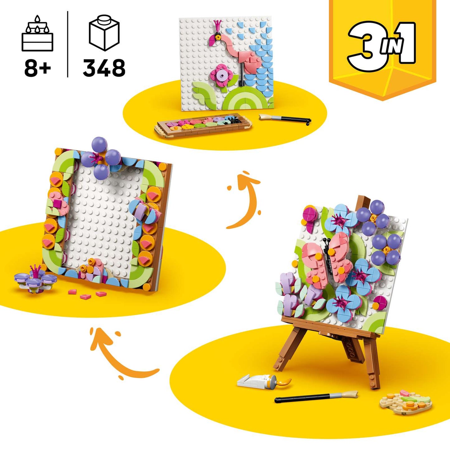LEGO® Creator Floral Art Decor Painting 31390