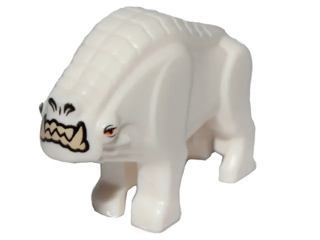 36032pb01   Part    White   Corellian Hound with Tan Teeth and Orange Eyes Pattern - Star Wars PCC: 6223408