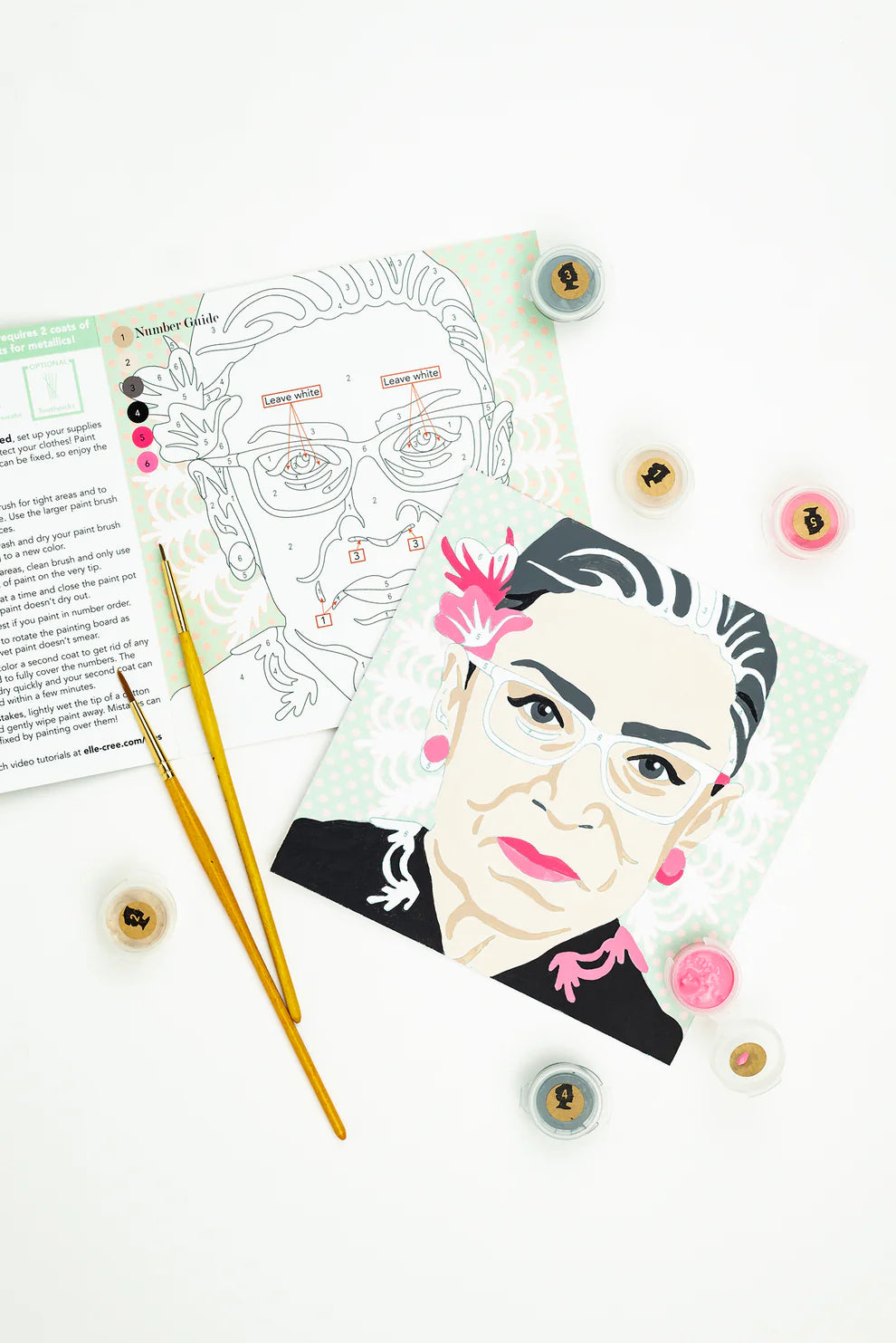 Ruth Bader Ginsburg MINI Paint-by-Number Kit