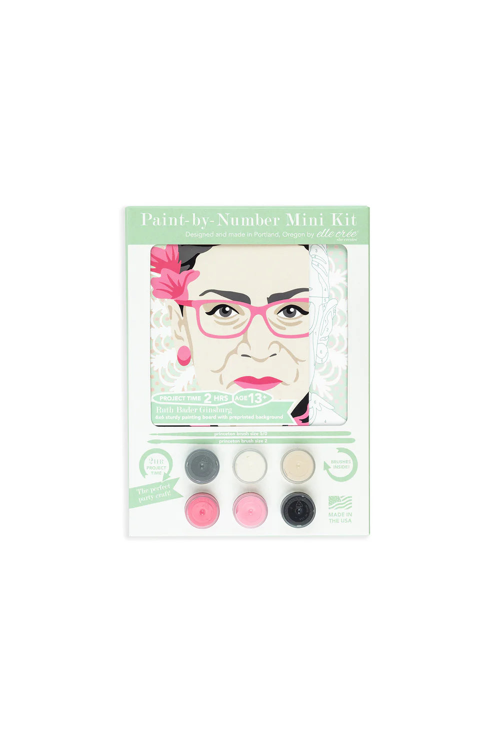 Ruth Bader Ginsburg MINI Paint-by-Number Kit