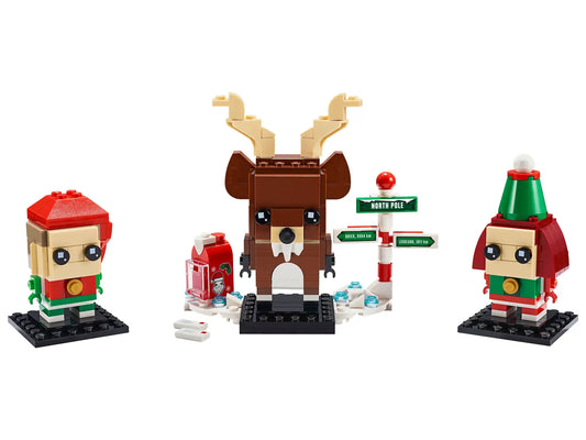 CERTIFIED USED: LEGO® Brickheadz™ Reindeer, Elf and Elfie 40353 (Retired)