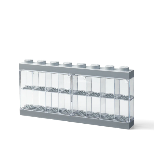 LEGO® Minifigure Display Case (Stone Grey) - Large