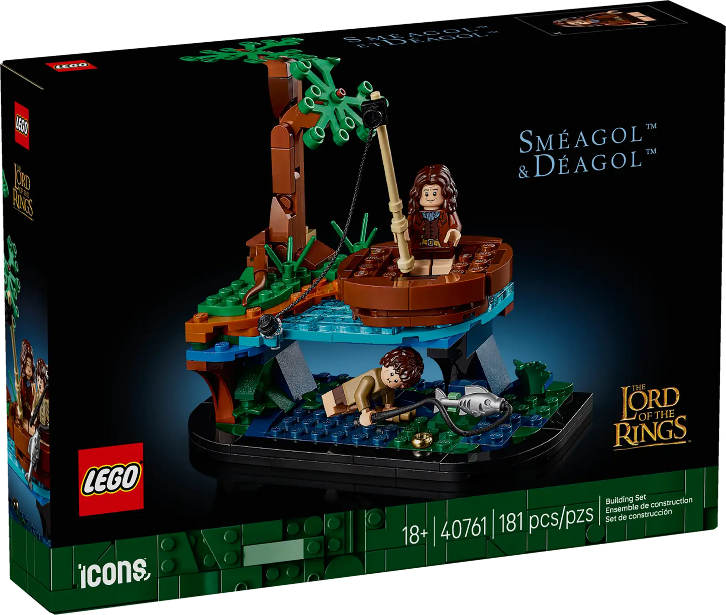 LEGO® Icons The Lord of the Rings™ Sméagol™ and Déagol™ 40761 (Retired)