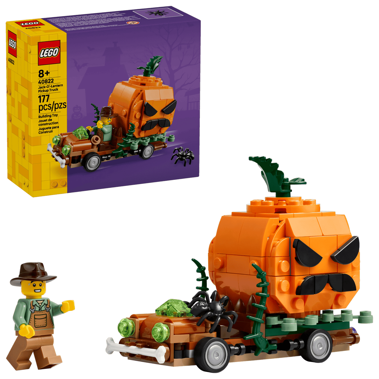 LEGO® Seasons and Occasions Jack-O'-Lantern Pickup Truck 40822