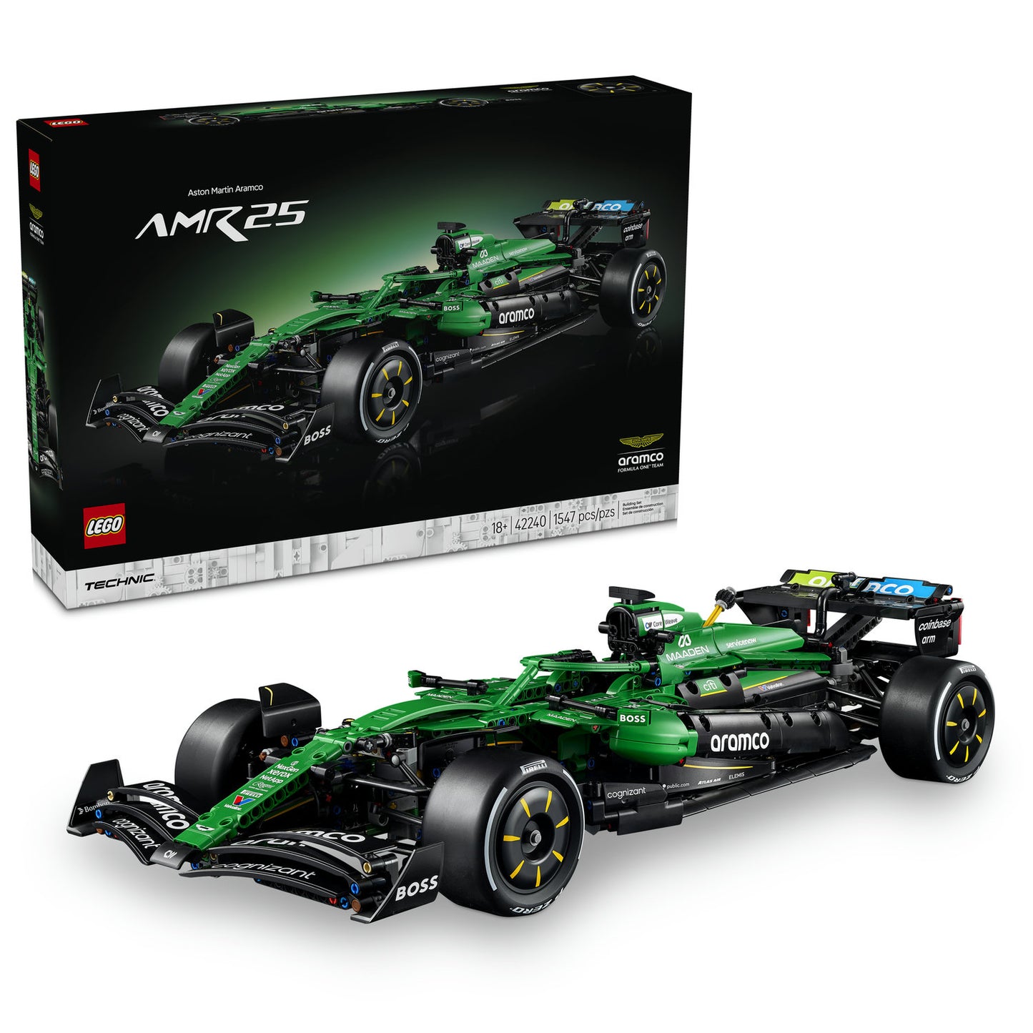 PREORDER NOW! LEGO® Technic™ Aston Martin Aramco AMR25 F1® Car 42240