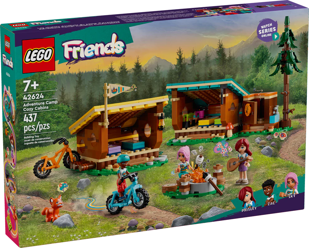 LEGO® Friends Adventure Camp Cozy Cabins 42624