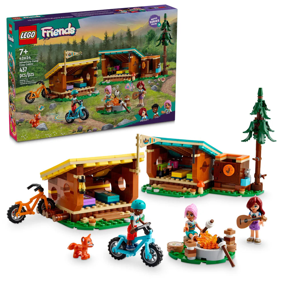 LEGO® Friends Adventure Camp Cozy Cabins 42624