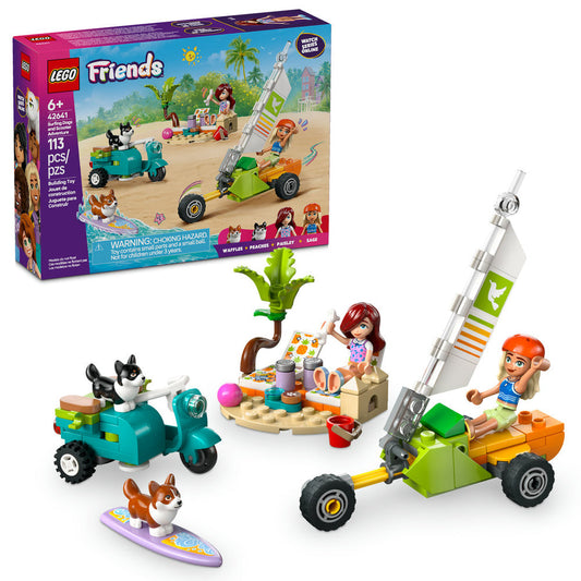 LEGO® Friends Surfing Dogs and Scooter Adventure 42641