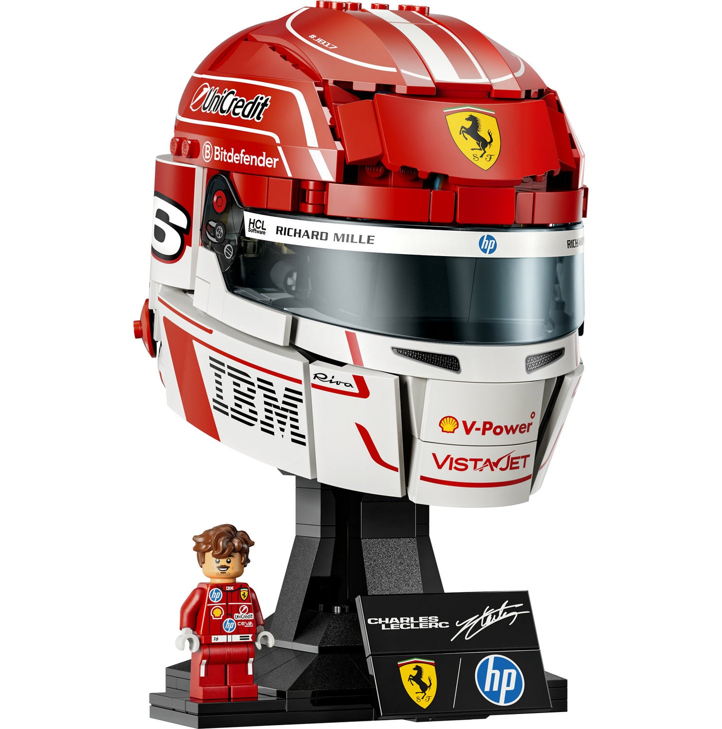 LEGO® Editions Formula 1 Scuderia Ferrari HP Charles Leclerc Helmet 43014