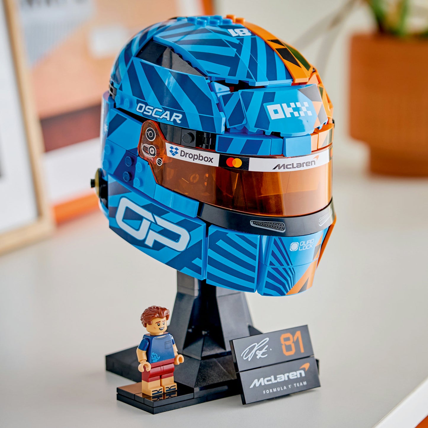 LEGO® Editions Formula 1 McLaren Mastercard F1 Team Oscar Piastri Helmet 43017