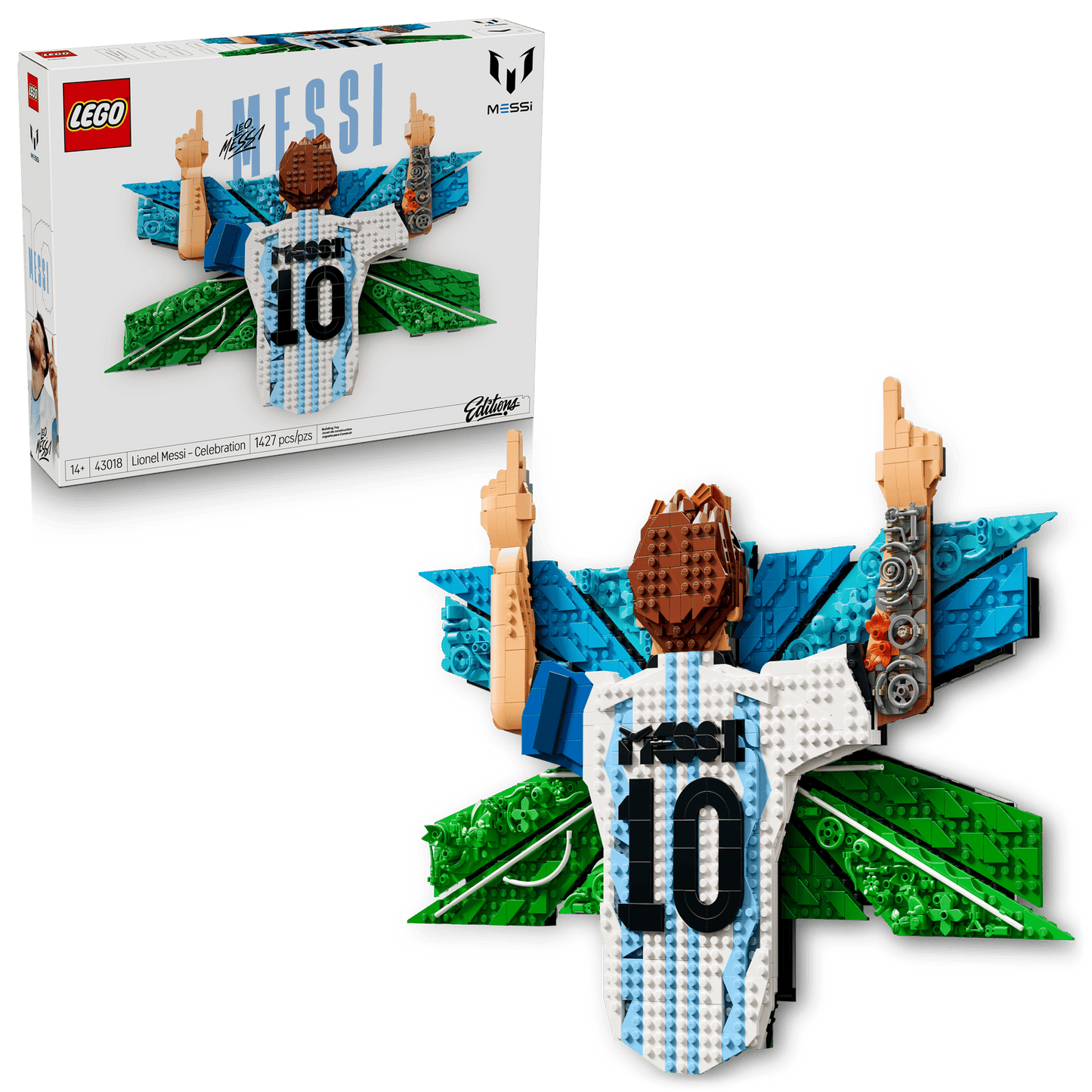 PREORDER NOW LEGO® Editions Lionel Messi – Celebration 43018