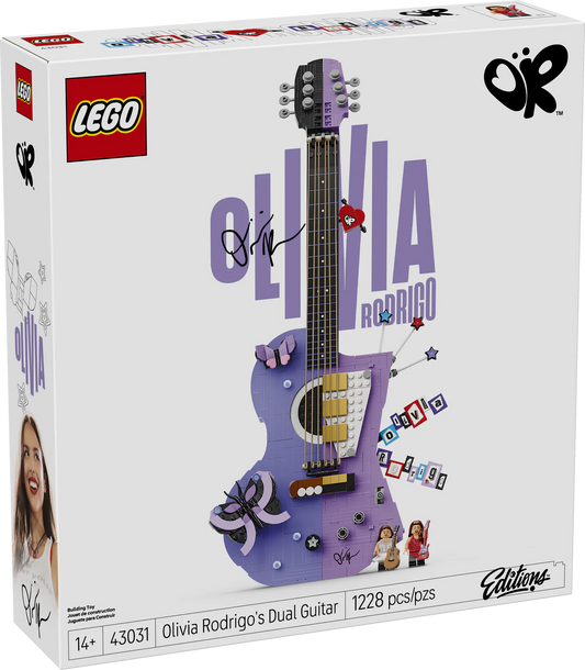 PREORDER NOW! LEGO® Editions Music Olivia Rodrigo's Dual Guitar 43031