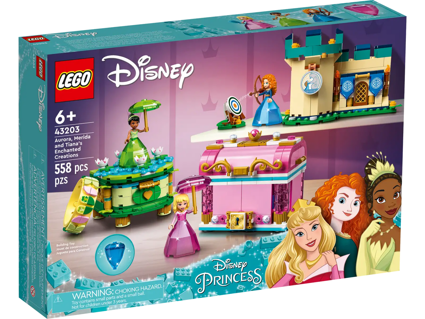 LEGO® ǀ Disney Aurora, Merida and Tiana’s Enchanted Creations 43203 (Retired)