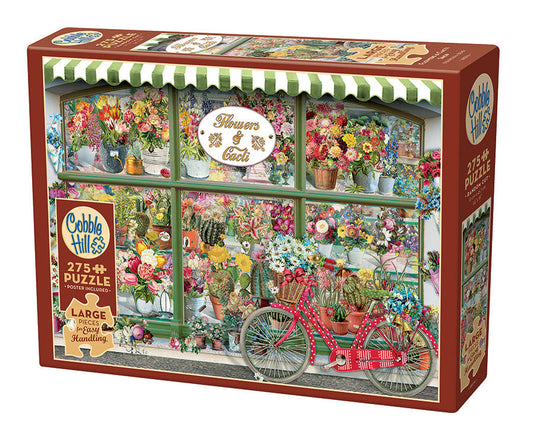 Cobble Hill Flowers and Cacti Shop 275 Piece Puzzle - CONSIGNMENT