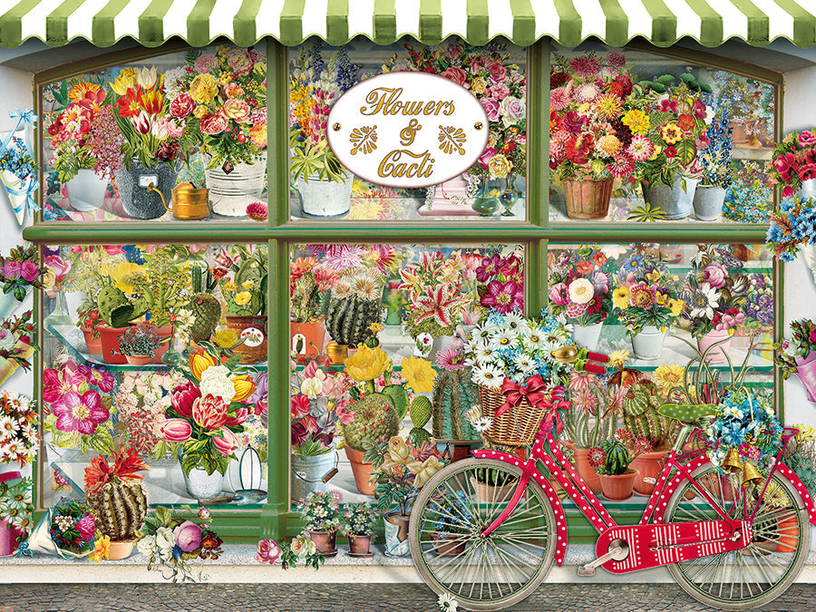 Cobble Hill Flowers and Cacti Shop 275 Piece Puzzle - CONSIGNMENT