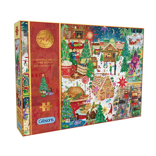 Christmas Around the World - 500 Piece Jigsaw Puzzle by Gibsons