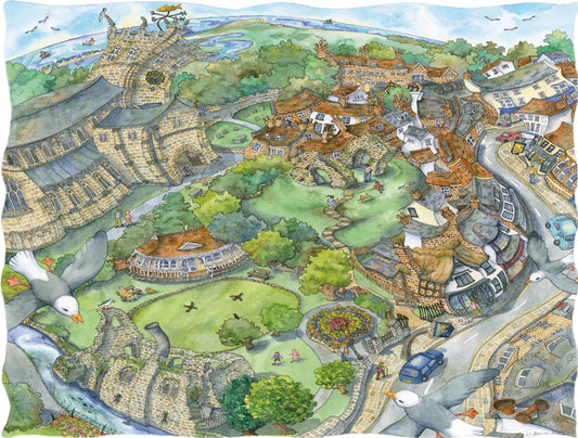 Priory Quarter, Christchurch - 500 Piece Jigsaw Puzzle by All Jigsaw Puzzles