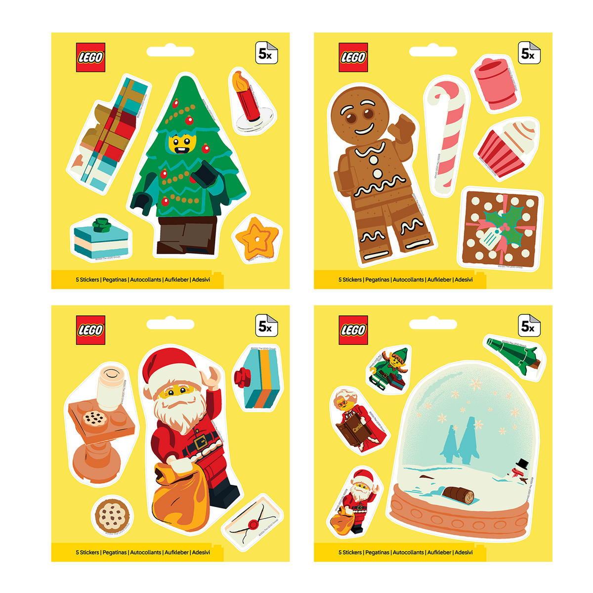 LEGO® Minifigures Sticker Christmas Assortment (Choose Your Favorite!)