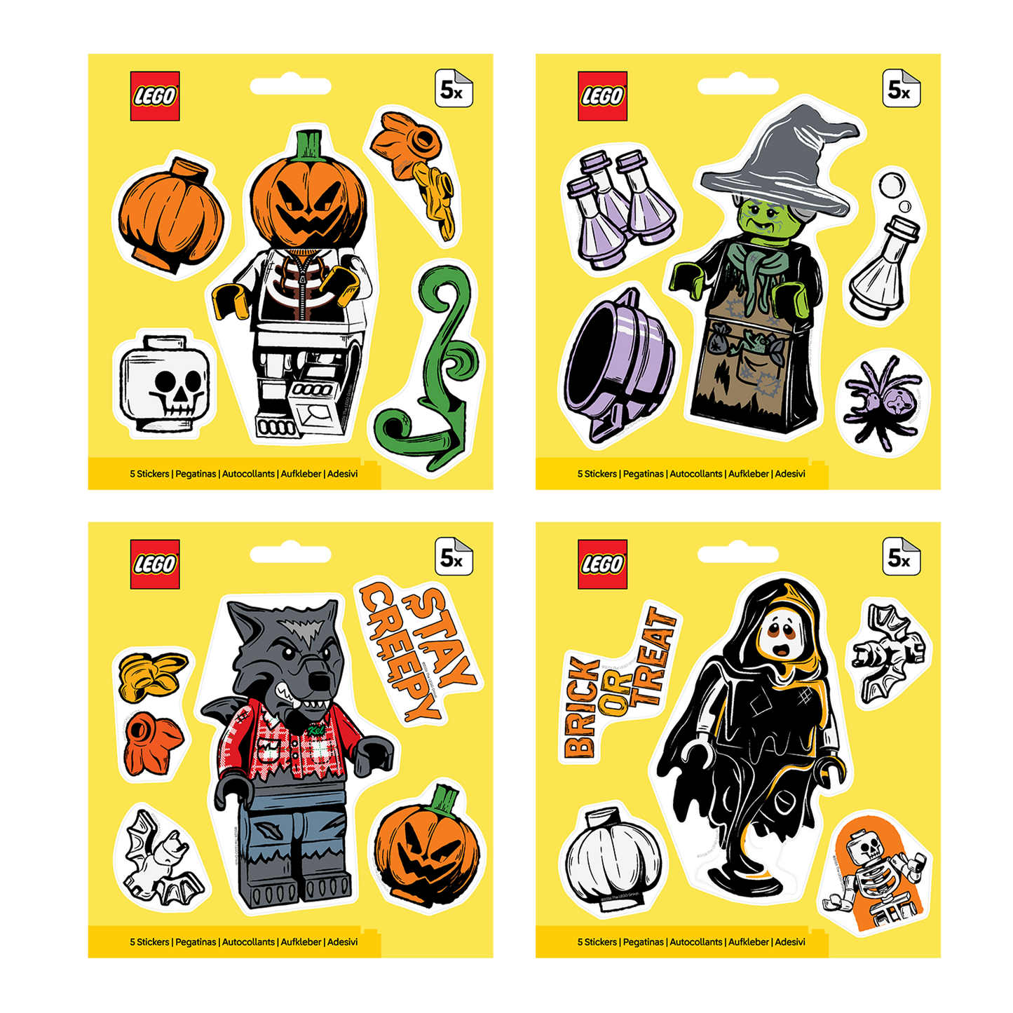 LEGO® Minifigures Sticker Halloween Assortment (Choose Your Favorite!)