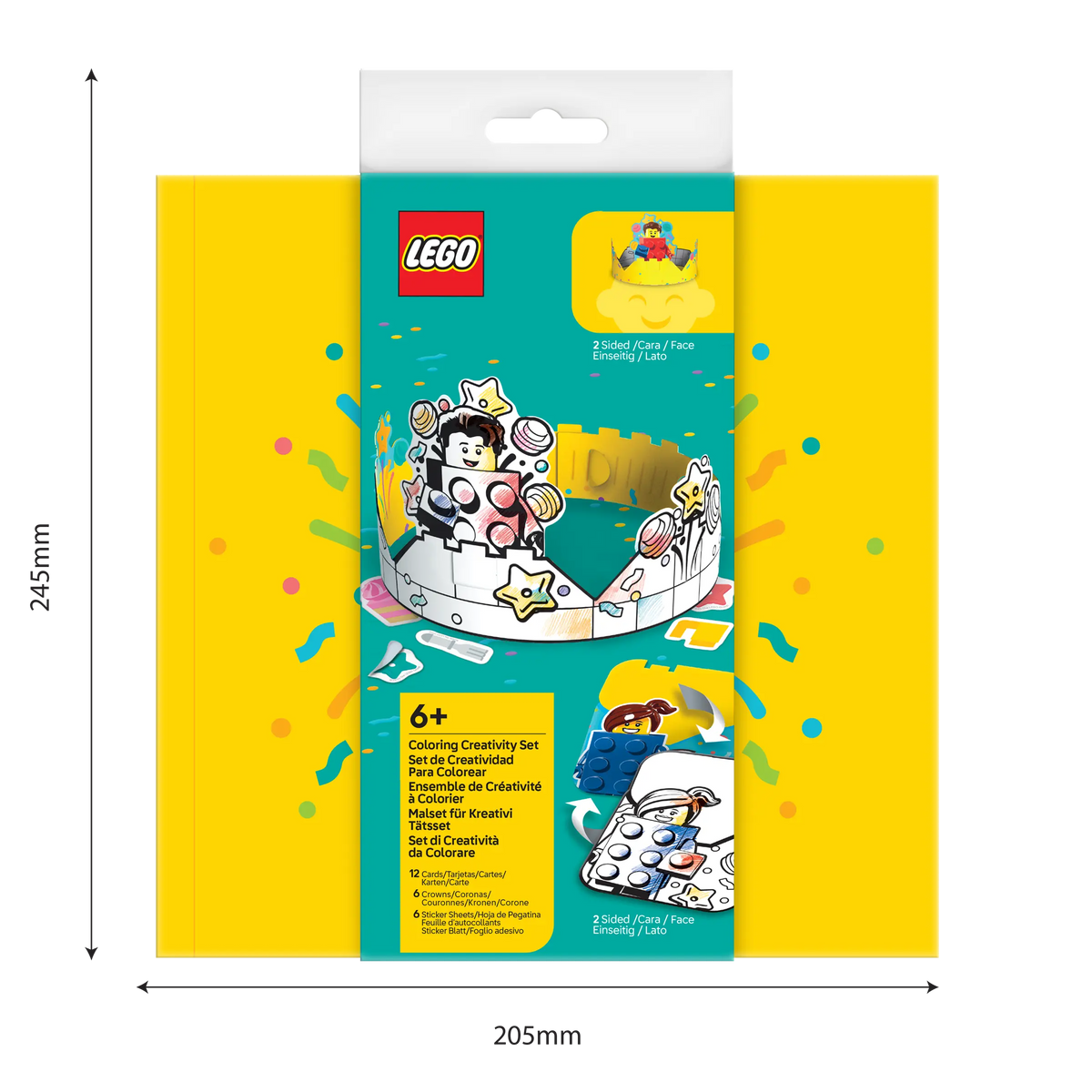 COMING SOON! LEGO® Minifigures Coloring Creativity Set - Birthday