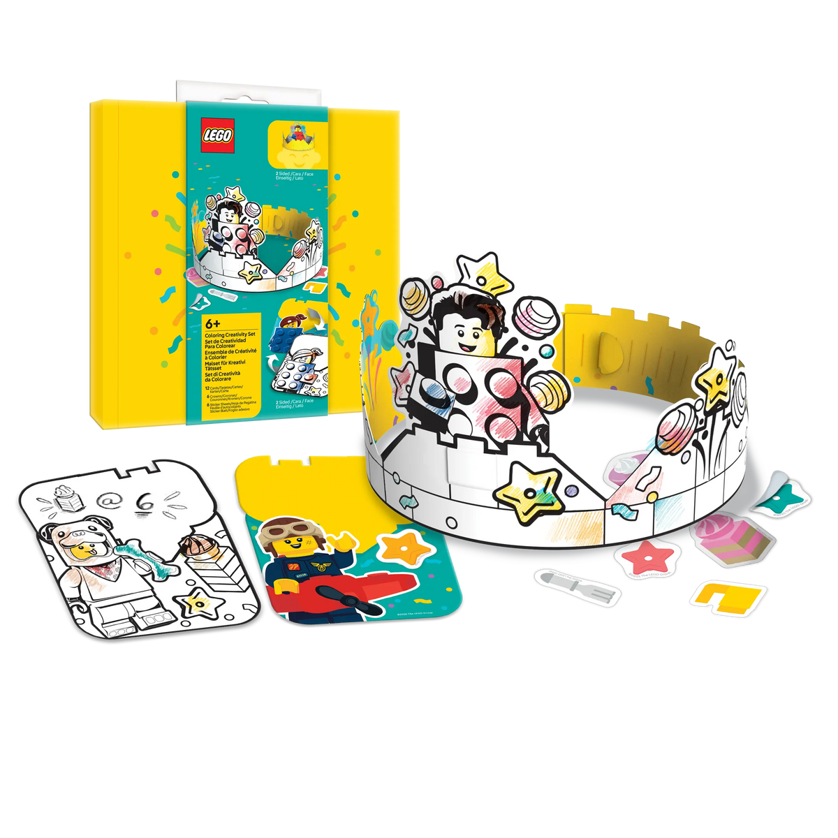 COMING SOON! LEGO® Minifigures Coloring Creativity Set - Birthday