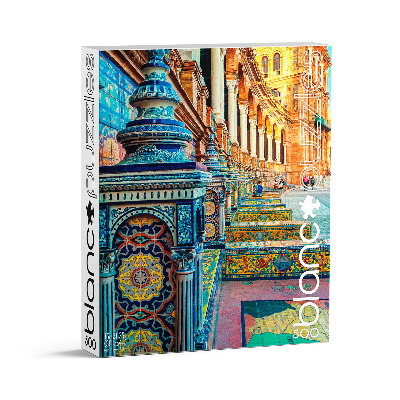 blanc Spanish Tiles 500 Piece Jigsaw Puzzle