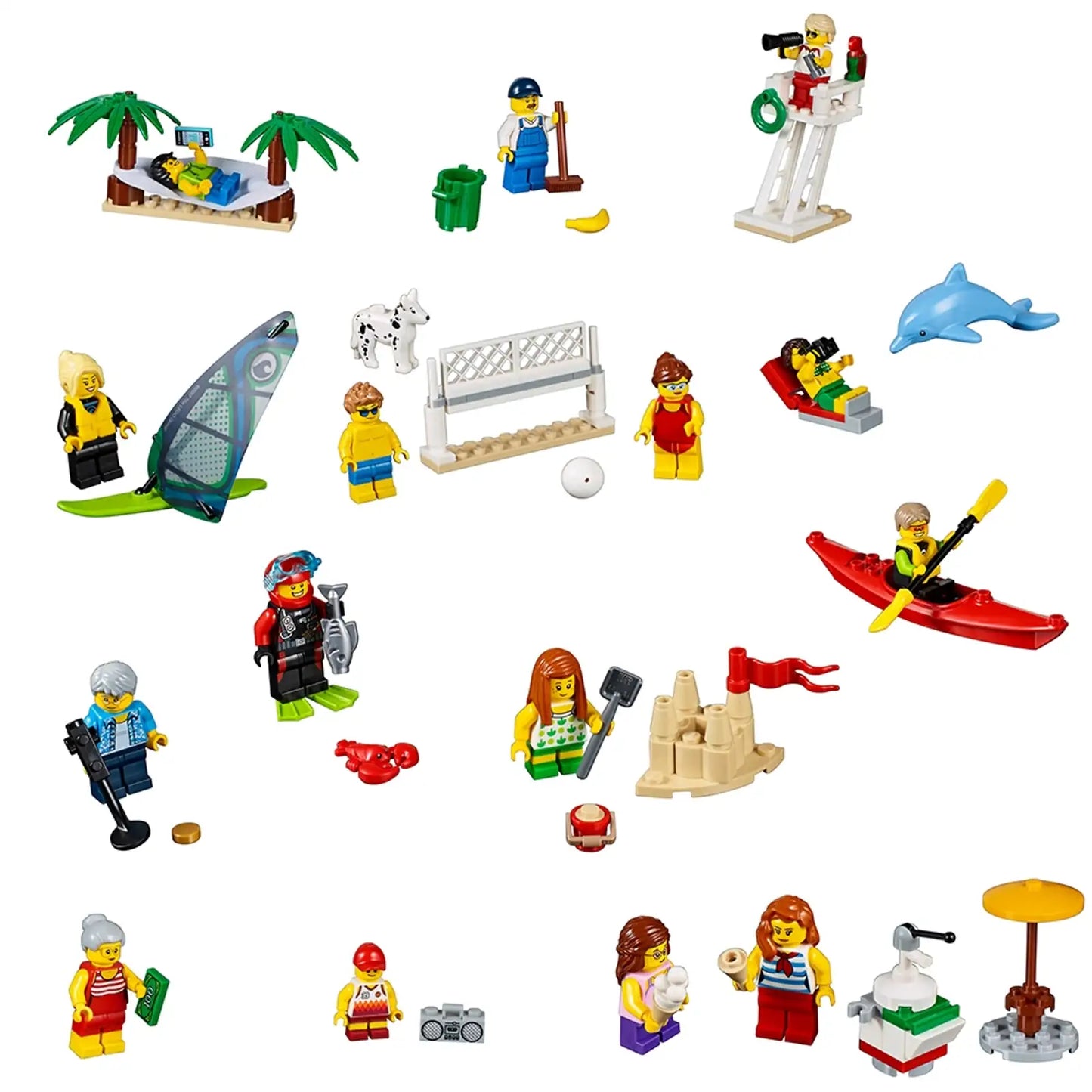 CERTIFIED USED: LEGO® City Fun at the Beach People Pack 60153 (Retired)