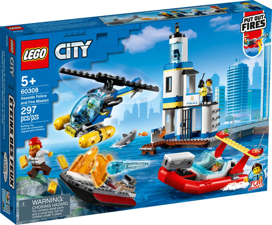CERTIFIED USED: LEGO® City Seaside Police and Fire Mission 60308 (Retired)