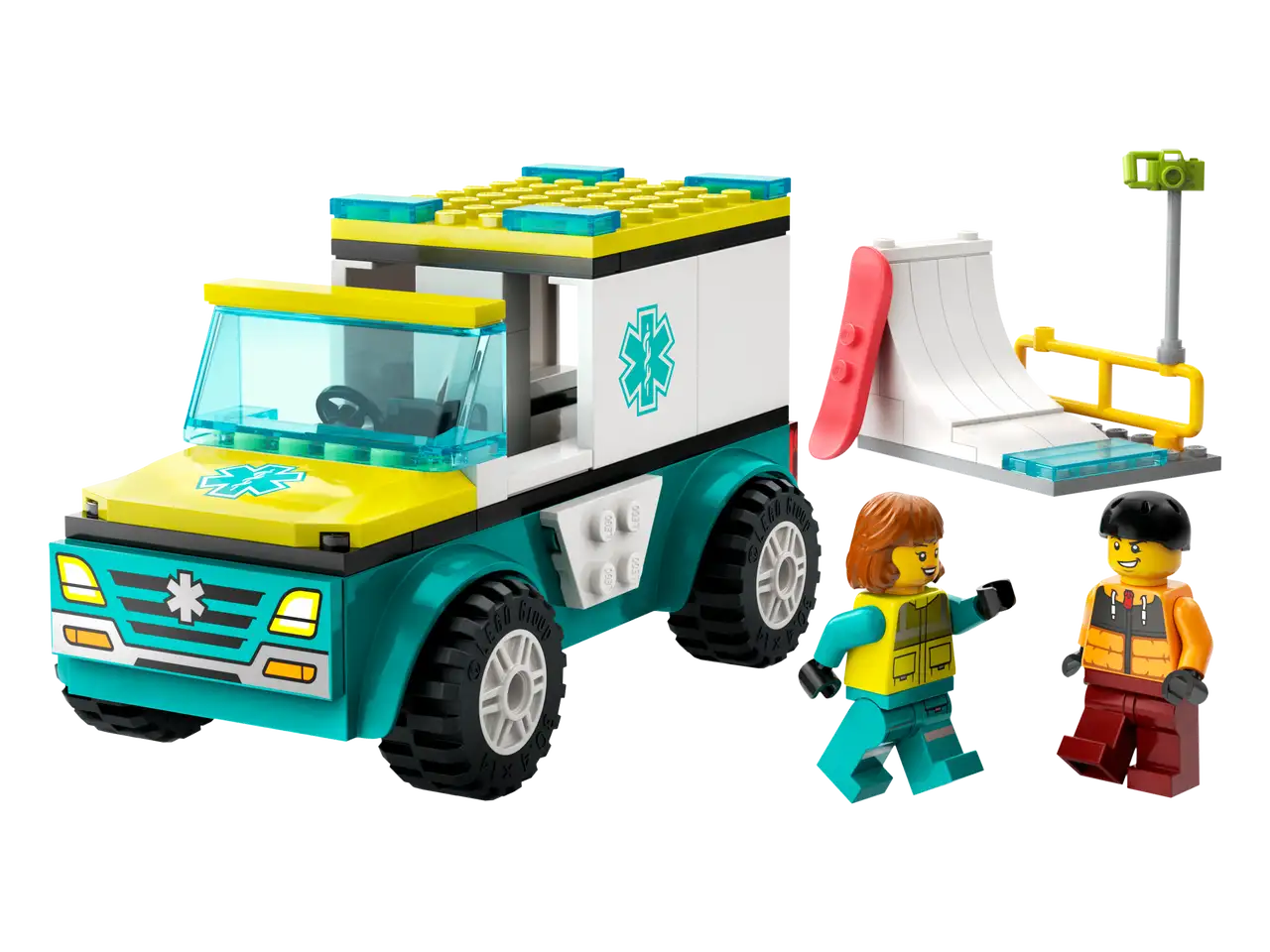 LEGO® City Emergency Ambulance and Snowboarder 60403 (Retired)