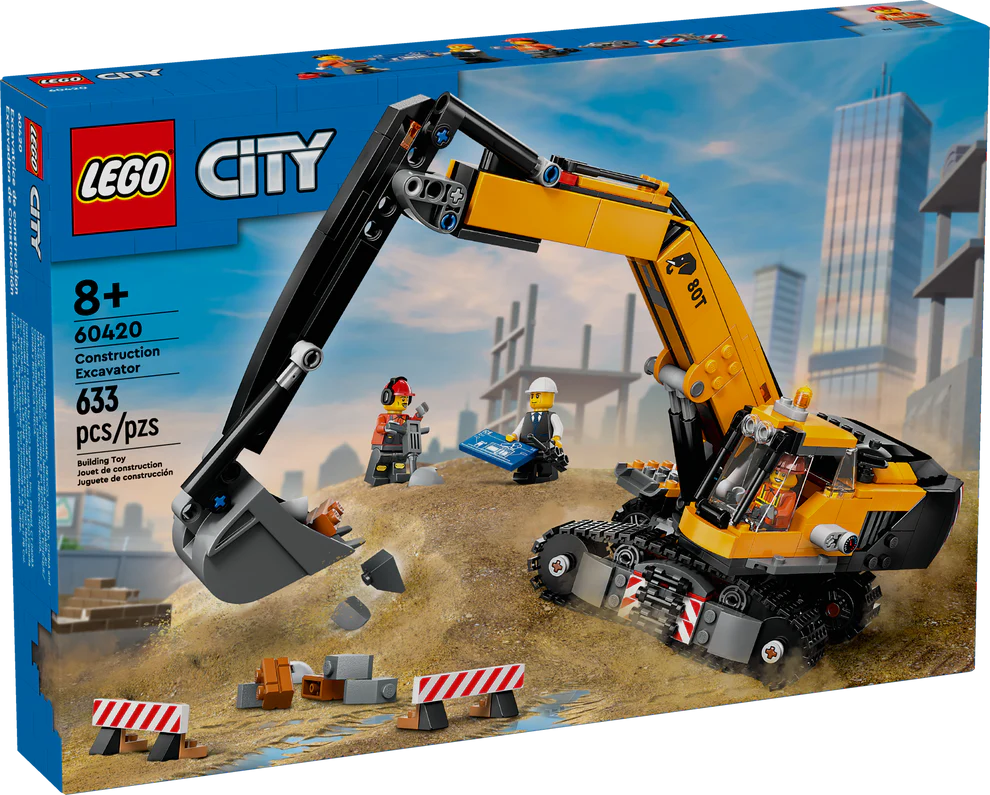 LEGO 60420 Yellow Construction Excavator