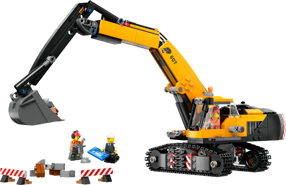 LEGO 60420 Yellow Construction Excavator