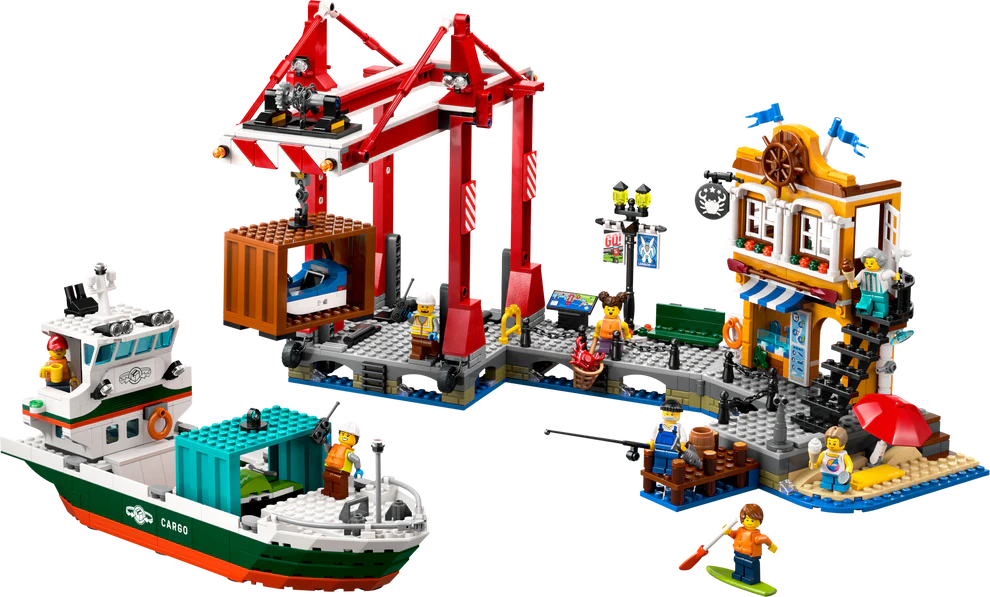 LEGO® City Seaside Harbor with Cargo Ship