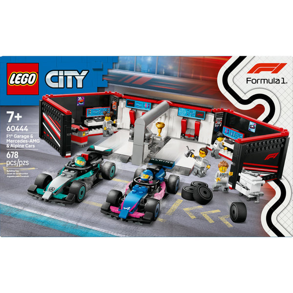 LEGO® City F1® Garage &amp; Mercedes-AMG & Alpine Cars 60444